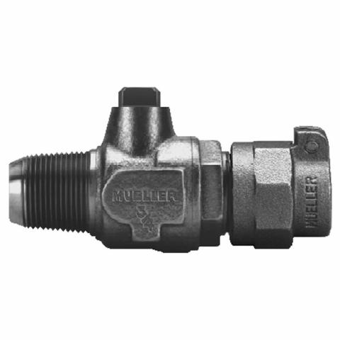 Mueller B25204N 1" Ball Curb Stop Valve 
